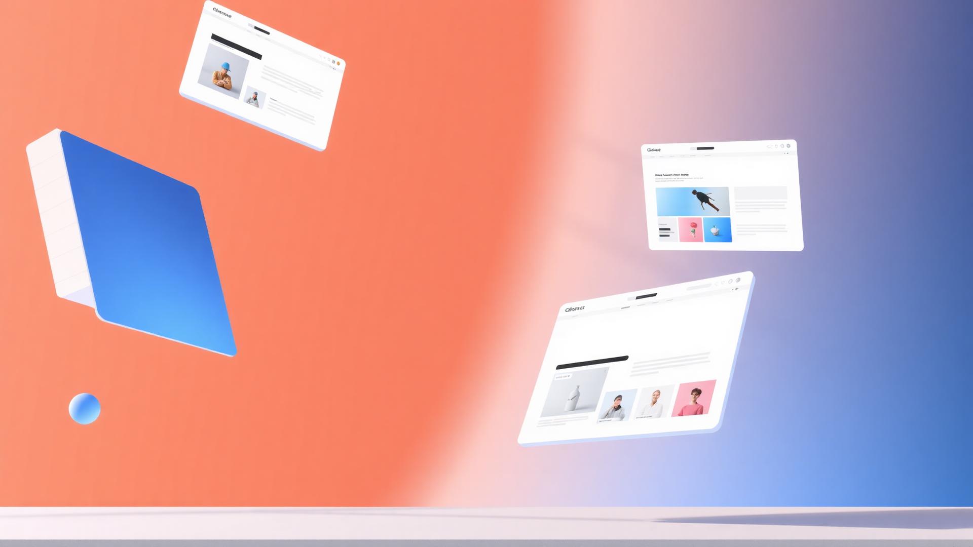 Web design portfolio showcase