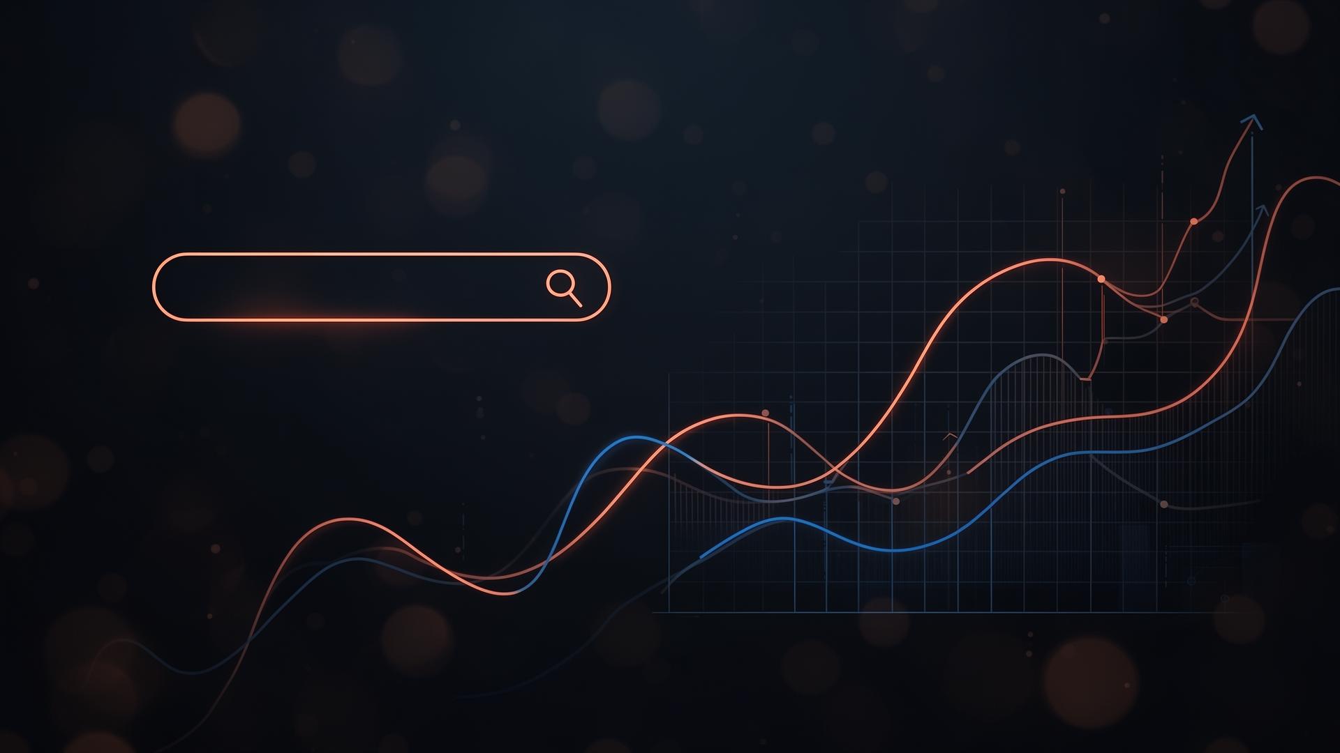 SEO services data visualization background